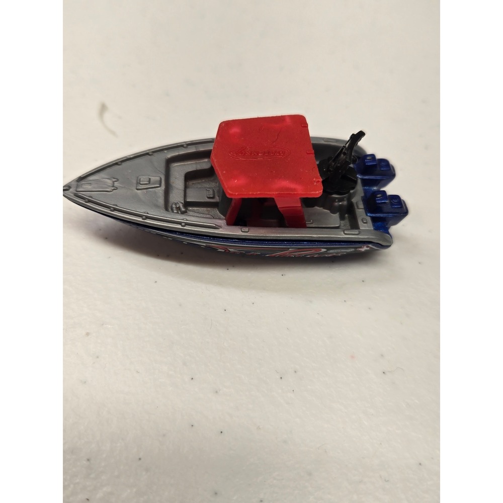 Matchbox‎ Speedboat 2000 Mattel Diecast Toy Boat Blue Red 1172 EA